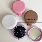 作品【brown #32】brush  × mirrorラウンドコンパクト