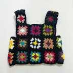 作品granny square vest(black2)