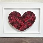 作品クイリングアート「rose heart」