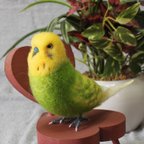 作品羊毛フェルト オーダー 「リアルで可愛いインコちゃん」セキセイインコ 