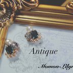 作品Antique  お上品なビジューピアス