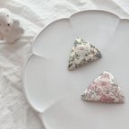 作品𓊆Moon moth𓊇ひまわり　リボン刺繍　リバティ　パッチンピン✿