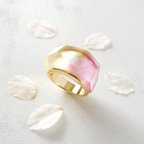 作品Oriental ring ［sakura］／色箔リング