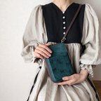 作品便利でかわいい 本革のスマホショルダー