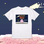 作品【受注制作】うさぎのぶ ゲーム画面 ドット絵　Ｔシャツ　ホワイト