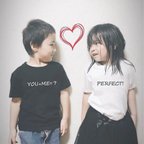 作品新作！ カップルTシャツ2枚セット価格！離れていても繋がる♡you +me=perfect！