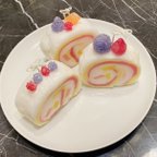 作品ロールケーキキャンドル