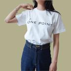 作品ONE POINT LOGO WHITE プレミアム 半袖Tシャツ