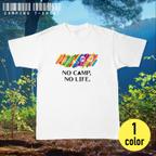 作品キャンプTシャツ【NO CAMP,NO LIFE.】虹