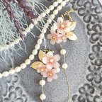作品🌸特別な日を彩る桜の耳飾り🌸