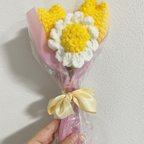 作品毛糸の花　枯れないブーケ