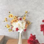 作品白胡蝶蘭＆芍薬のコスモスbouquet ◻︎アーティフィシャルフラワー◻︎ ウェディングブーケ