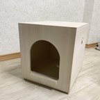 作品木製ねこハウス