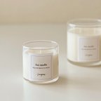作品simple glass candle（小）￤選べる香り