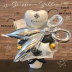 作品Scissor Balloon【美容院 お祝い ハサミ バルーン シザー 名入れ 美容院 バルーンギフト 開店 周年】