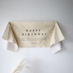 作品beige |BIRTHDAY TAPESTRY cotton linen（36×100）