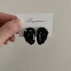 作品mokomoko black / pierce. earring