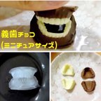 作品義歯チョコ (ミニチュア)入れ歯 型 シリコンモールド 食品用