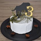 作品ティラノザウルス　ケーキ　誕生日　飾り