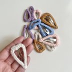 作品knit heart パッチンピン -大きめハート-
