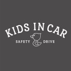 作品KIDS in car アヒルマーク safety drive 車用 ステッカー 