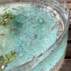 作品新作　アクアリウム　３点セット　水槽&水底レジンアートパネルセット　水晶　白砂のビーチ　金魚鉢　水鉢