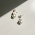 作品【pierce】【S size】Baroque pearl pierce