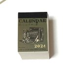 作品海外2024年・ミニカレンダー（B）日めくり　カレンダー　コラージュ　