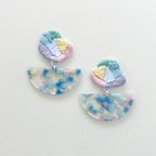 作品pastel刺繍ピアス