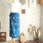 作品JaponismGRAZIE　silkwrap　skirt～blueflower～