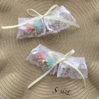 作品✨新作✨完成品/小型犬用🌸レースのつけ襟Sサイズ /春コーデ/リボン/桜/清楚