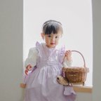 作品春限定color♡ エプロンワンピース♡ ライトパープル　送料無料