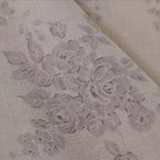 作品50cm【Kei Fabric】しっとりリネン生地/麻100%/モアソフト加工/花柄/薔薇