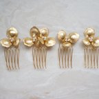 作品［ sample sale ］gold flower comb ４set