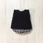 作品オビツ11サイズ服＊重ね着風タンクトップ