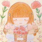 作品【再販】🌹母の日イラストポストカード🌹【送料込み】