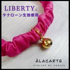 作品【NEW】ローンで作った子猫もつけれるシュシュ首輪・LIBERTY生地使用