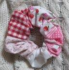 作品ハンドメイド🧵シュシュ🧵pink−４