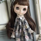 作品2443 ブライス さんのお洋服　classical リバティ  Blythe ブライス アウトフィット 洋服 りかちゃん　22センチドール　クラシカル Yのイニシャル