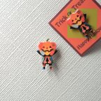 作品小さなピンブローチ・ハロウィン・かぼちゃ