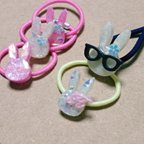 作品**キラキラ☆うさちゃんのヘアゴム**3個セット