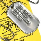 作品名言 DOGTAG ドッグタグ一生懸命努力すればす～ DP-056 USA 新品