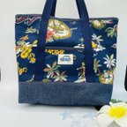 作品ハワイアントートBAG　NAVY　☆送料無料