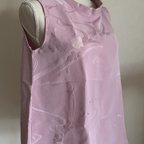 作品着物リメイク：正絹のノースリーブトップ