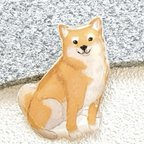 作品犬　わんちゃん　柴犬　レジン　ブローチ　ヘアゴム　ハンドメイド