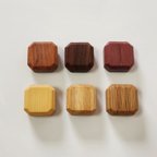 作品(オイル仕上げ) 木製マグネット インテリア磁石①