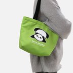 作品Panda パンダ トートバッグ ハンドバッグ パンダ柄 エコバッグ 学生手袋 かわいい 中国のパンダ キャンバスバッグ