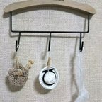 作品壁飾り 手編みミニチュア小物 ポプリ ハンガーフック