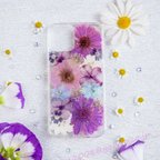 作品全機種対応iPhone Xperia Galaxy HUAWEI AQUOS OPPO  GOOGLEPIXEI ARROWSマホケース 押し花ケース 人気  押し花 ❀ケース 花束 花物語