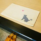 作品ねこの玄関マット